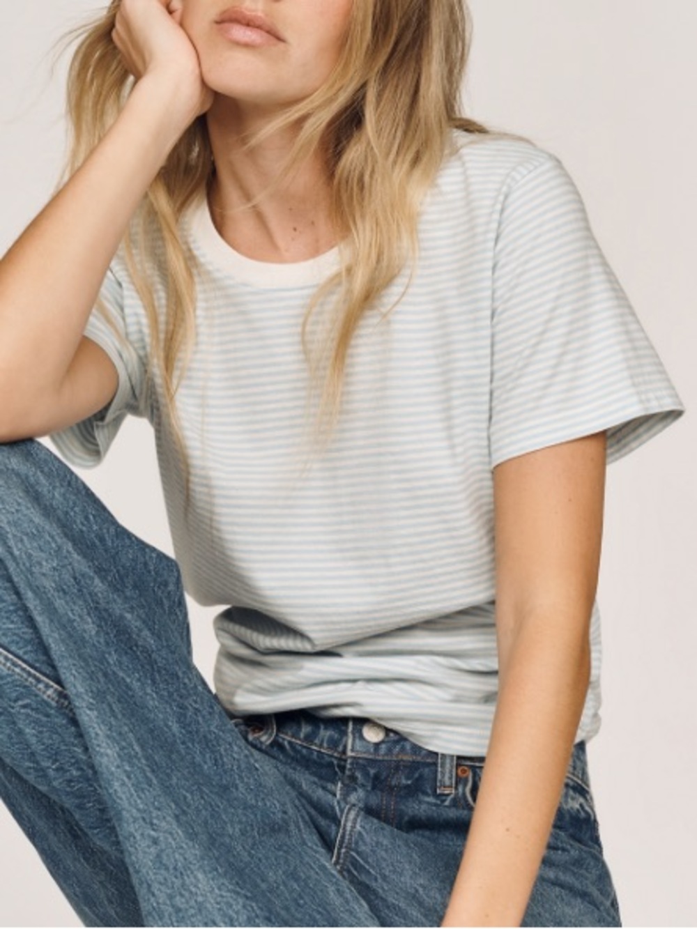 By Anthropologie Evelyn cotton everyday tee